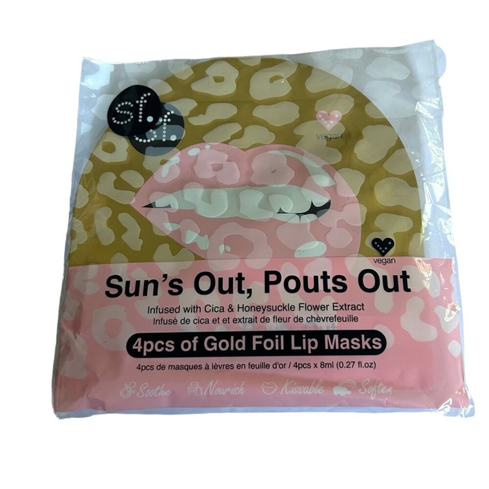 SF Glow Gold Foil Lip Masks 4 Pieces